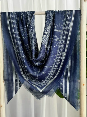 روسری نخی طرحدار (قواره 140) 30159