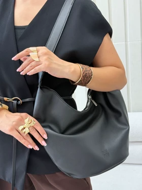 کیف زنانه چرمی سپینود (مشکی)
