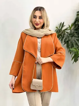 مانتو مغزی دوزی طلایی