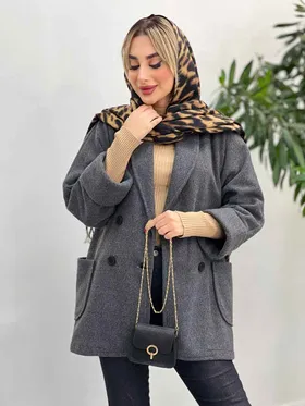 پالتو چهاردکمه یقه آرشال