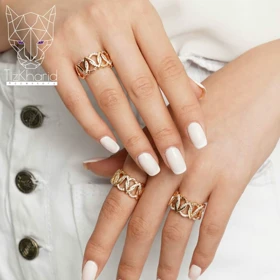 انگشتر لاکچری طرح اشک ژوپینگ