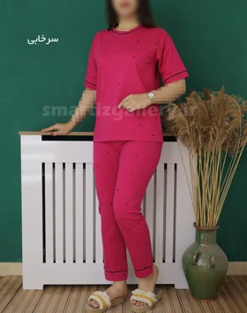 ست تیشرت شلوار خال‌خالی