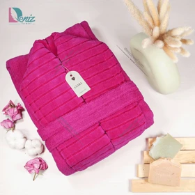 حوله تن پوش کلارا رنگ سرخابی