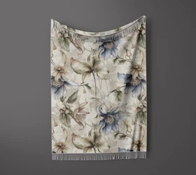 شال مبل ریش دار sofa shawl 166