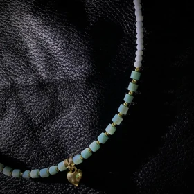 گردنبند منجوقی قلب D34