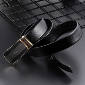 کمربند ریلی چرمی Leather Ratchet Belt BL93 (مشکی)