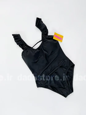 مایو یک تکه کاپ‌دار بند پلیسه