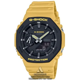ساعت جی شاک زرد G-shock GA-2100