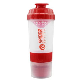 شیکر بدنسازی سه تیکه مدل Ebi-Spider-Mixoli شفاف ضامنی ظرفیت 0.5 لیتر