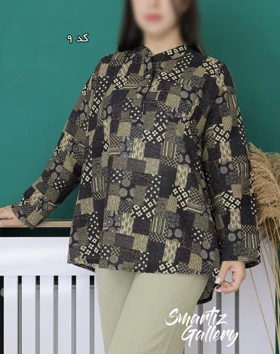 شومیز لینن طرحدار