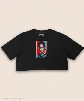 کراپ زنانه طرح تراویس اسکات کد 942