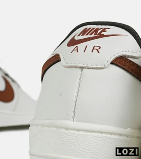کفش مردانه و زنانه سفید قهوه ای NIKE AIR FORCE مدل 7418