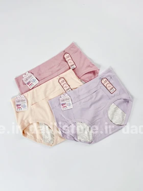 شورتکس قاعدگی نخ پنبه جیب‌دار