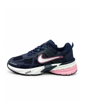 کفش کتانی زنانه مدل نایکی سرمه ای صورتی (بالاترین کیفیت ایران) NIKE V2K