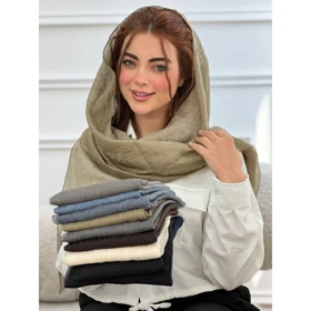 شال حریرنخ چروک مونو