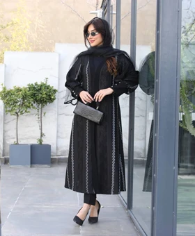 مانتو بلند ژاکارد عیدانه