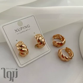 گوشواره حلقه‌ای پیچ ژوپینگ