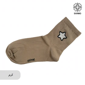جوراب گلدوزی طرح ستاره ساق‌دار