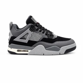 کفش و کتانی مردانه ساق‌دار مدل جردن NIKE AIR JORDAN 4 رنگ طوسی مشکی کد 2185