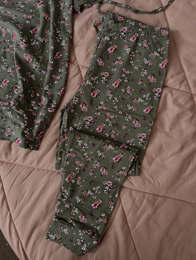 شلوار نخ و پنبه h&m