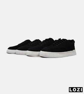 کتانی مردانه مشکی سفید PULL&BEAR