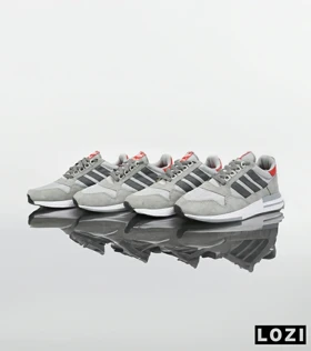 کفش کتانی مردانه طوسی سفید آدیداس adidas ZX 500