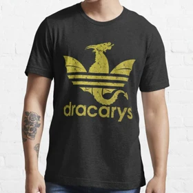 تیشرت house of the dragon طرح Dracarys Gold Essential T-Shirt کد 195643