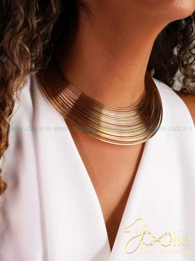 طوق گردنبند زنانه ورشو عثمانی مدل زرین کد N3121