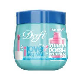 دستمال مرطوب پاک کننده لاک ناخن قوطی دافی 90 عددی