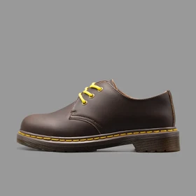 کفش دکتر مارتینز 1461 کریزی هورس آکسفورد قهوه ای Dr.Martens 1461 Crazy Horse Oxford Brown