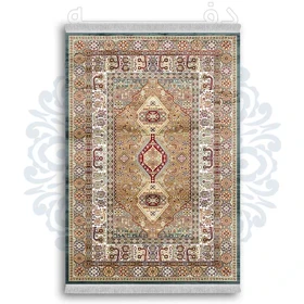 فرشینه از جنس پارچه هازان مخمل ترک طرح گلیم برند دفه کد DDGG 119