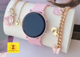 ست ساعت دستبند گردنبند زنانه با اشانتیون