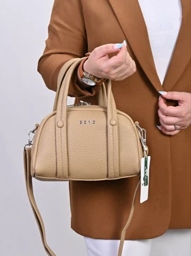 کیف دستی/دوشی زنانه بنو مدل رویا کد BENO 5075 (نسکافه ای روشن)