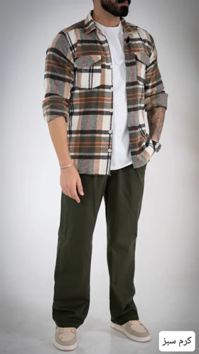 پیراهن مردانه پشمی کیارش_کد4700