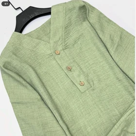 ست مانتو و شلوار زنانه جلو بسته شانتون