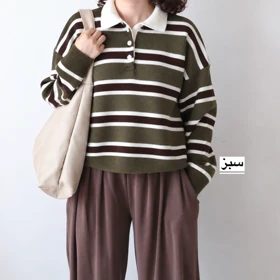 بافت زنانه مدل فوفو (سبز)