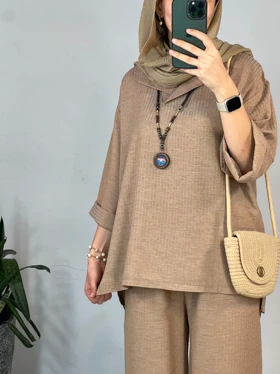 ست تونیک و شلوار تافته 3