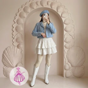 دامن زنانه مخمل عروسکی در رنگبندی متنوع(کد1422)