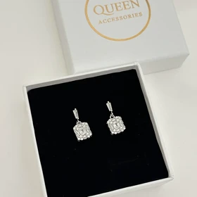 گوشواره طرح جواهر کوچک کد 836