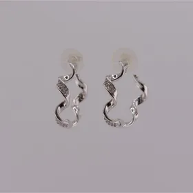 گوشواره استیل پیچ پیچی