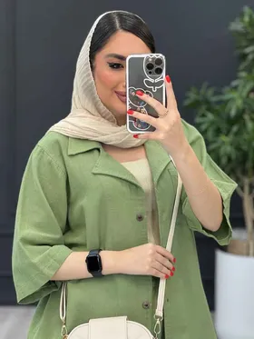 ست مانتو و شلوار تک جیب