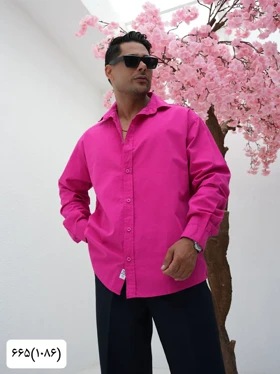 پیراهن مردانه کتان کاغذی1086