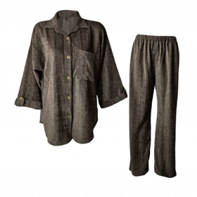 ست مانتو و شلوار زنانه مخمل پاییزی