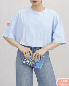 تیشرت کراپ باکسی 8554