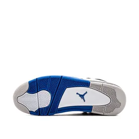 کتانی نایک جردن4 موتوراسپرت سفید آبی Nike Air Jordan 4 Retro Motorsports sneakers