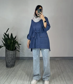 مانتو دکمه دار نیکی 1