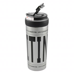 تراول ماگ دو حالته ویتینگ مدل Life is beautiful ظرفیت 0.6 لیتر