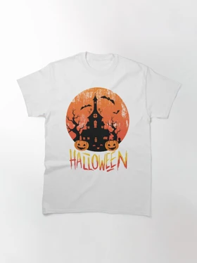 تیشرت Nightmare Before Christmas طرح Vintage Pumpkin Scene کد 260510