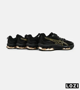 کفش کتانی مردانه مشکی طلایی ASICS GORETEX