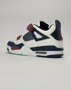 کفش روزمره نایک جردن 4 سفید سرمه ای